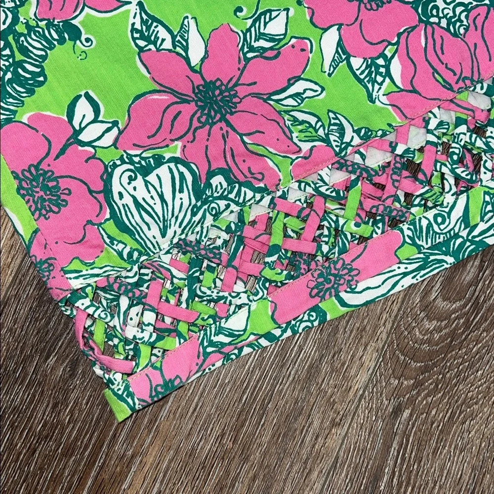 LILLY PULITZER ROSLYN SKIRT NEW GREEN BLOOMIN CACOONIN 🌸